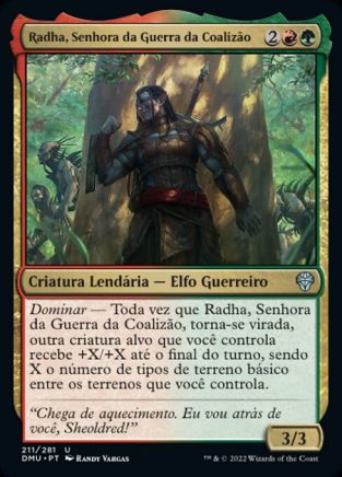 Radha, Coalition Warlord