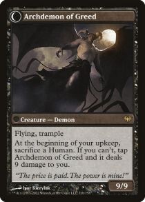 Ravenous Demon // Archdemon of Greed